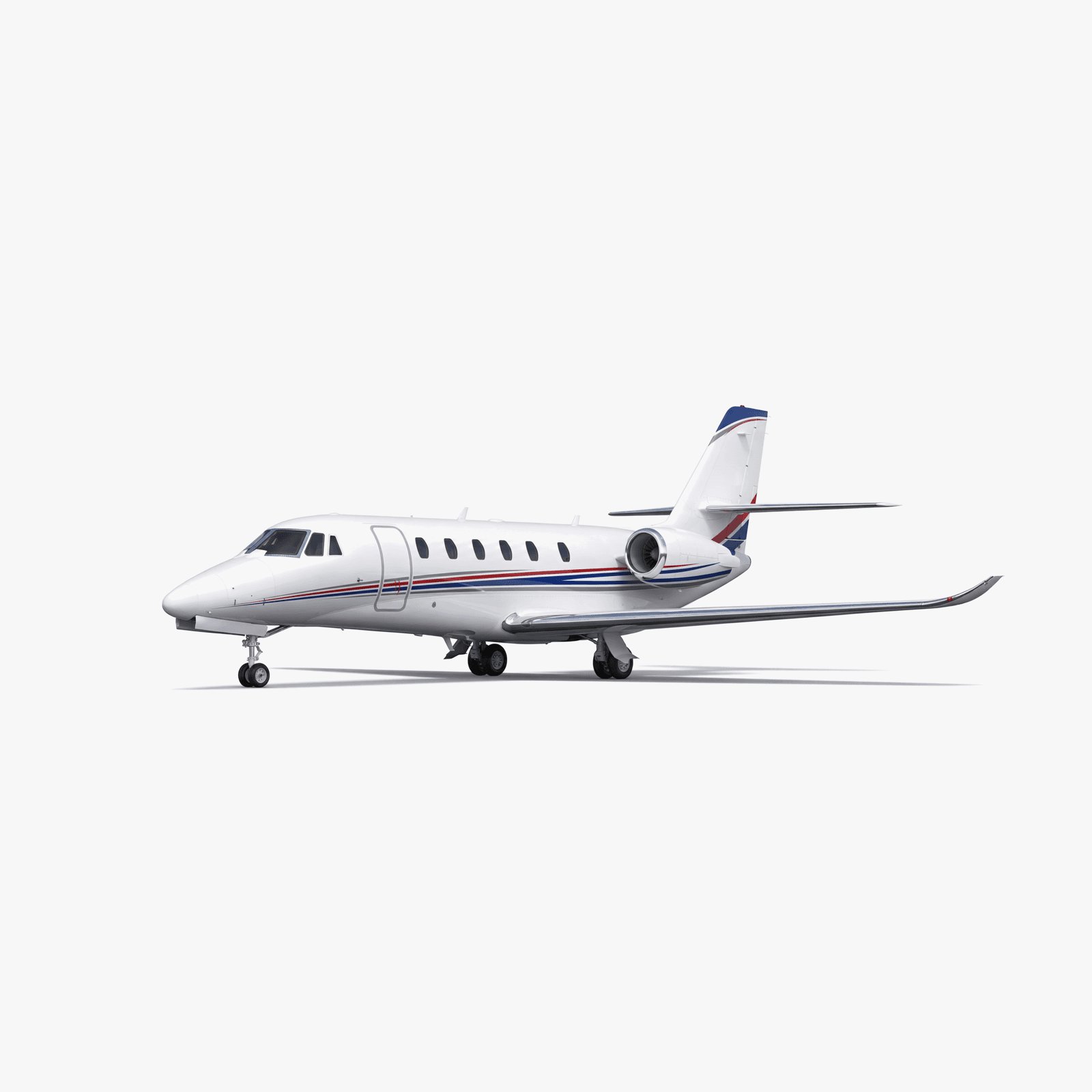 Citation Sovereign+ super midsize jet 3D rendering showing extended fuselage and Pratt & Whitney Canada engines